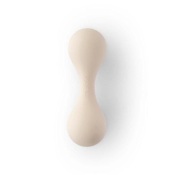 Mushie Silicone Baby Rattle Toy