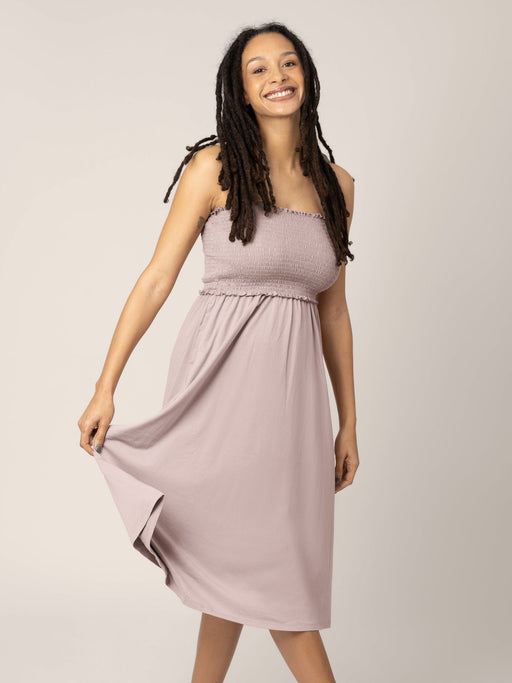 Kindred Bravely Sienna Smocked Maternity & Nursing Dress | Lilac Stone