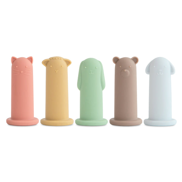 Mushie Silicone Animal Finger Puppets