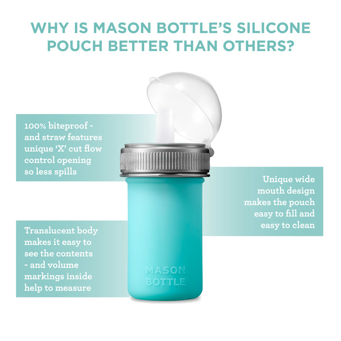Mason Bottle Silicone Squeeze Pouch