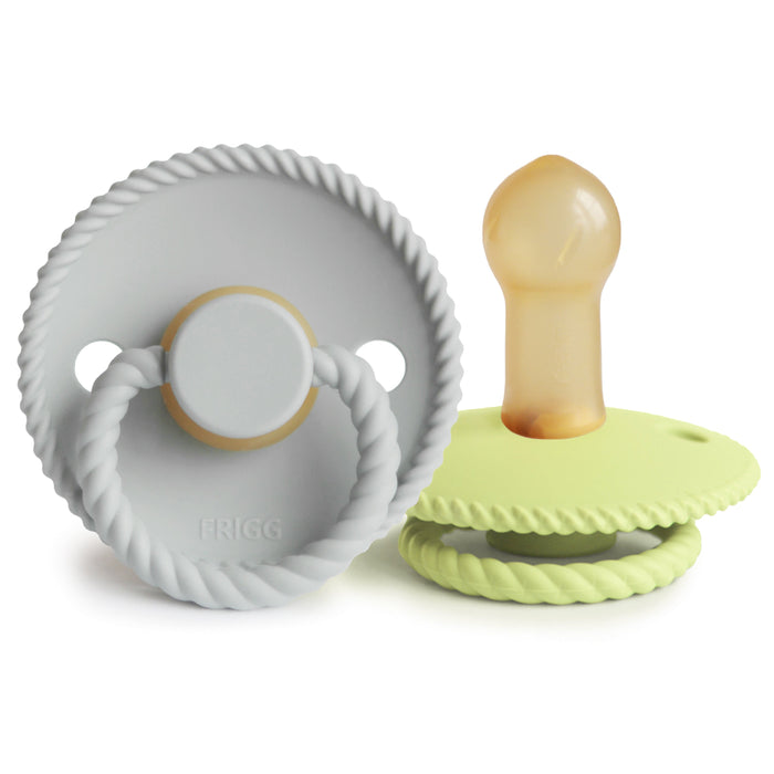 Mushie FRIGG Rope Natural Rubber Pacifier 2-Pack