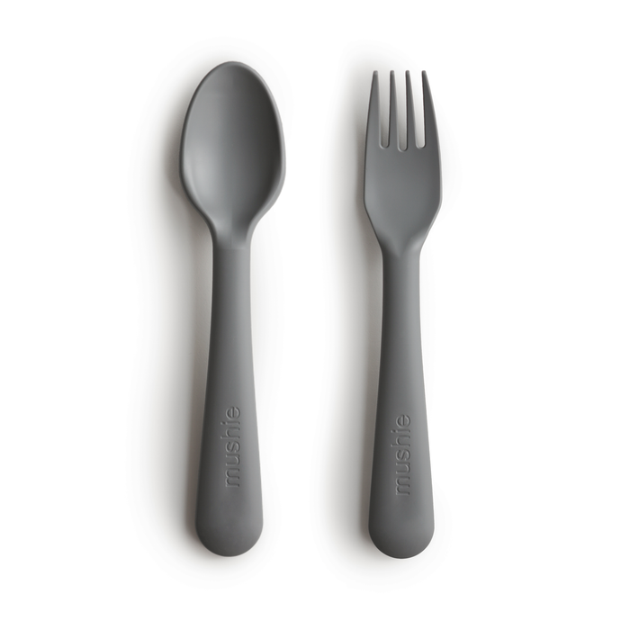 Mushie Dinnerware Fork and Spoon Set