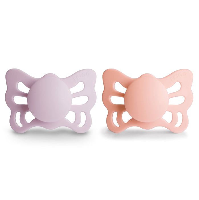 Mushie FRIGG Butterfly Anatomical Silicone Pacifier 2-Pack (0-6 Months)