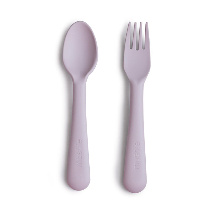 Mushie Dinnerware Fork and Spoon Set