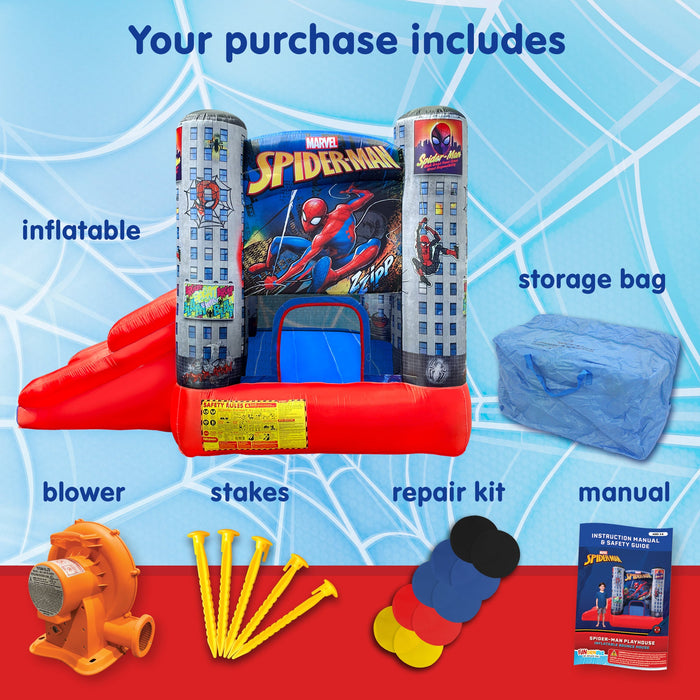 Funormous Spider-Man Inflatable Bounce House and Slide