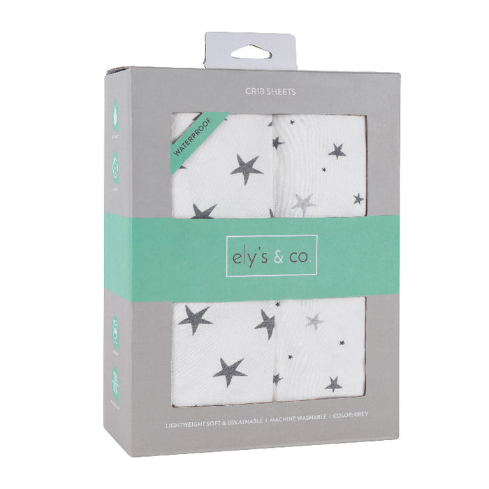 Ely's & Co. Waterproof Crib Sheet Set