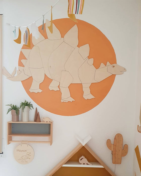 Dekornik Stegosaurus Dinosaur Wall Decoration Origami