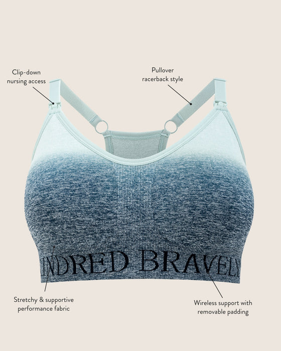 Kindred Bravely Sublime® Nursing Sports Bra | Ombre Storm