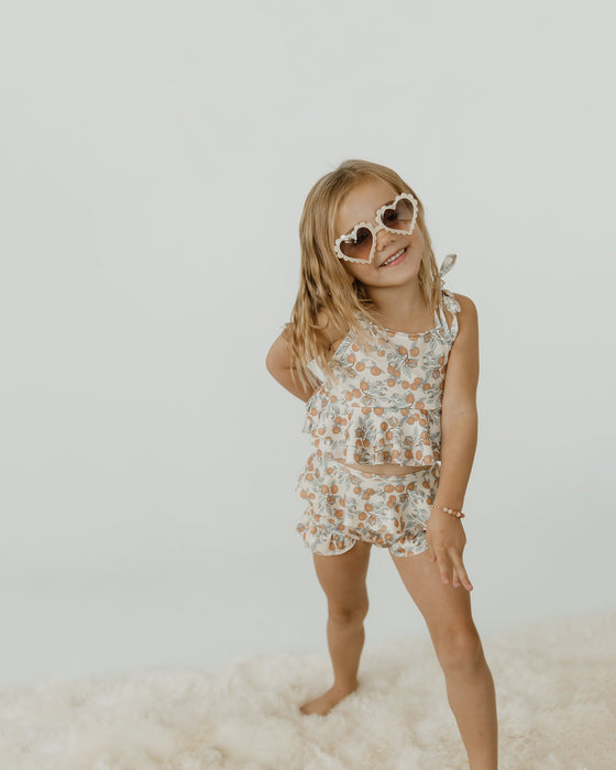 Reverie Threads Heart Eye Sunnies in Cream