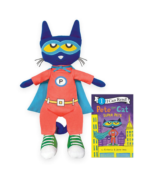 MerryMakers Pete the Cat: Super Pete Plush Doll & Book