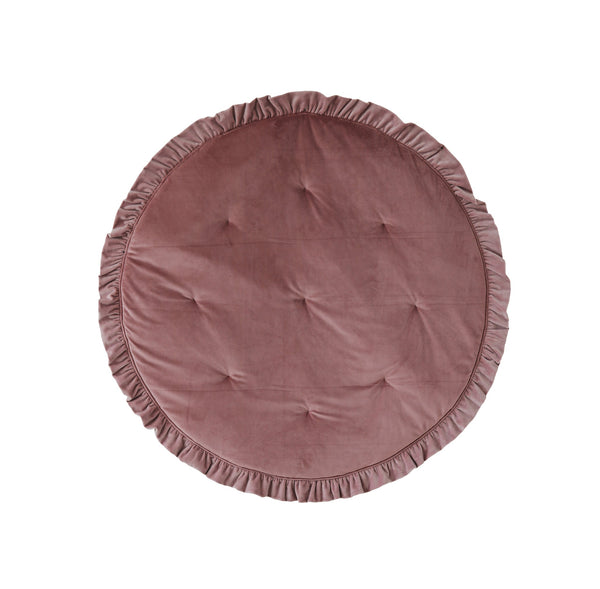 Moi Mili Soft Velvet “Dirty Pink” Mat with Frill