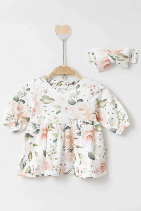 THA Dressing Daisy Salmon Baby Dress