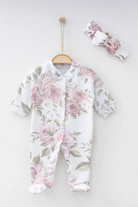 THA Dressing Kasey Floral Baby Onesie Set