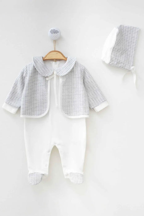 THA Dressing Frankie Gray Baby Set