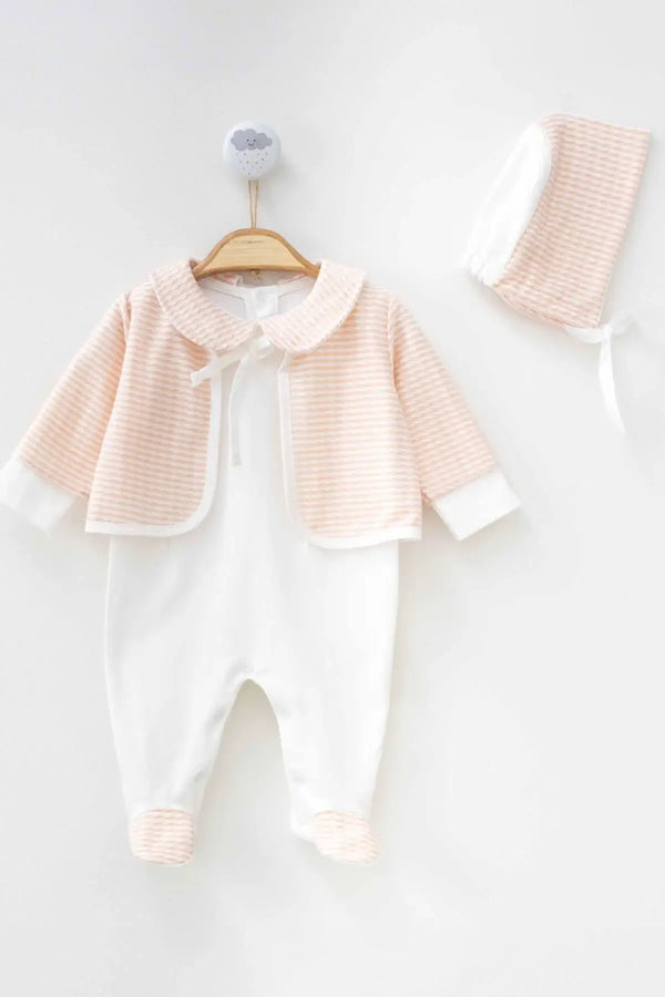 THA Dressing Frankie Salmon Baby Set