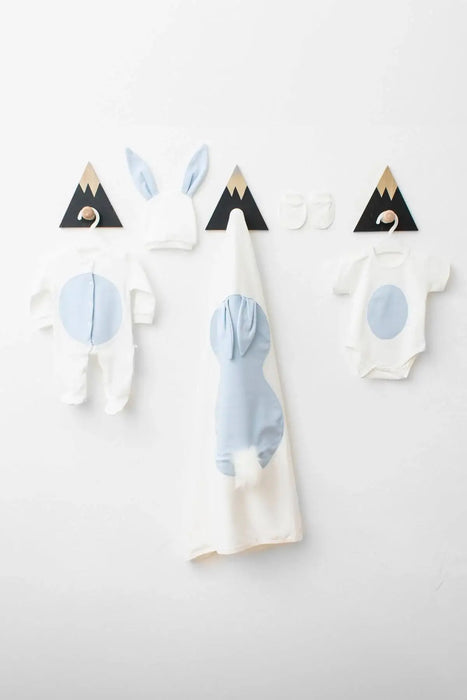 THA Dressing Bunny White & Blue Homecoming Set
