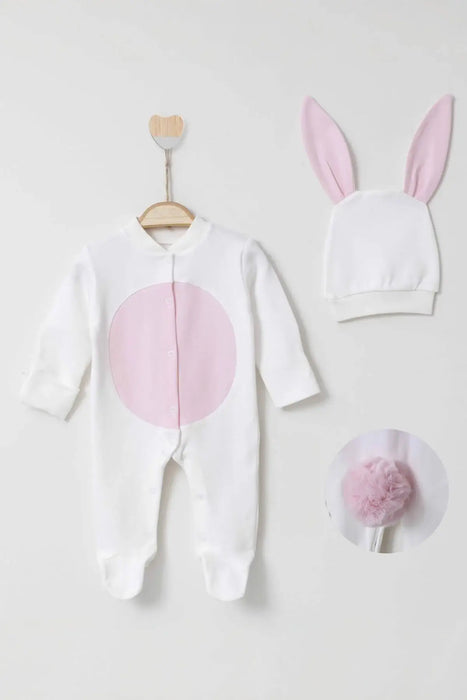 THA Dressing Bunny White & Pink Bodysuit