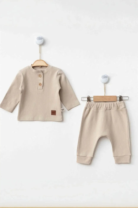 THA Dressing Darrel Baby Boy Brown Clothes Set