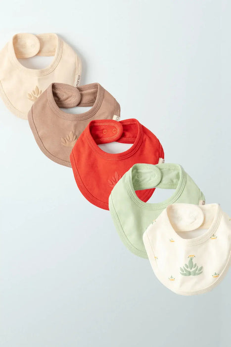 THA Dressing Organic Cotton Bib - 5 Pack