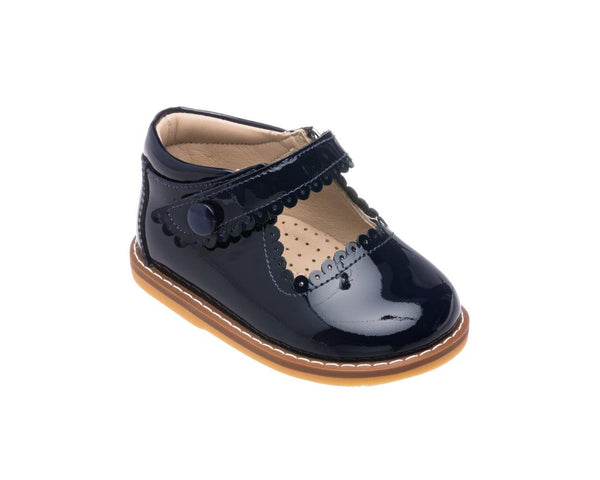 Elephantito Mary Jane Toddler Patent Navy