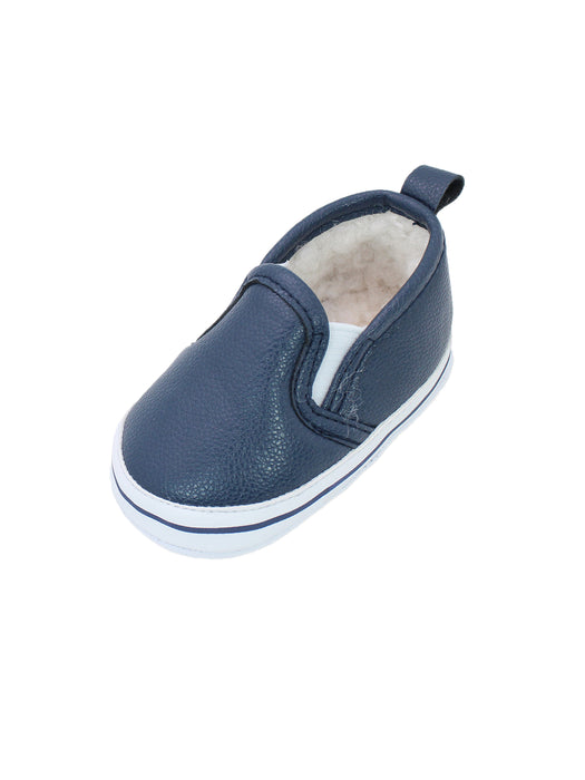 Stepping Stones First Steps Textured Slip On Sneaker in Navy