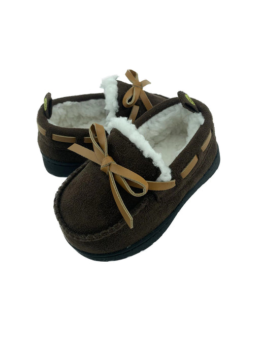 Stepping Stones First Steps Faux Suede Loafer Slipper in Brown