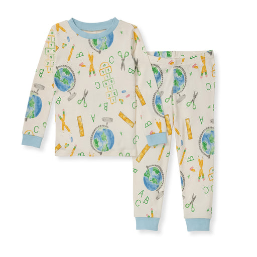 Burt's Bees Learn the Globe 2 Piece Pajama Set