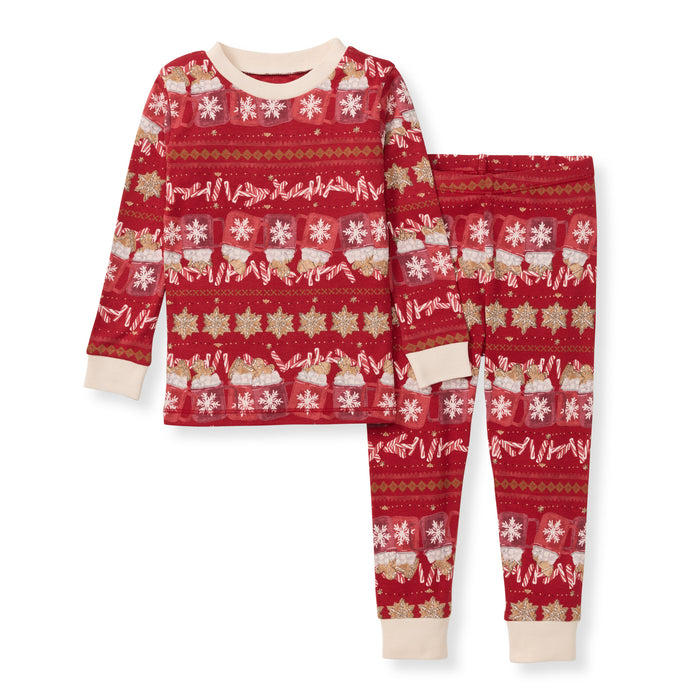 Burt's Bees Fair Isle 2 Piece Pajama Set