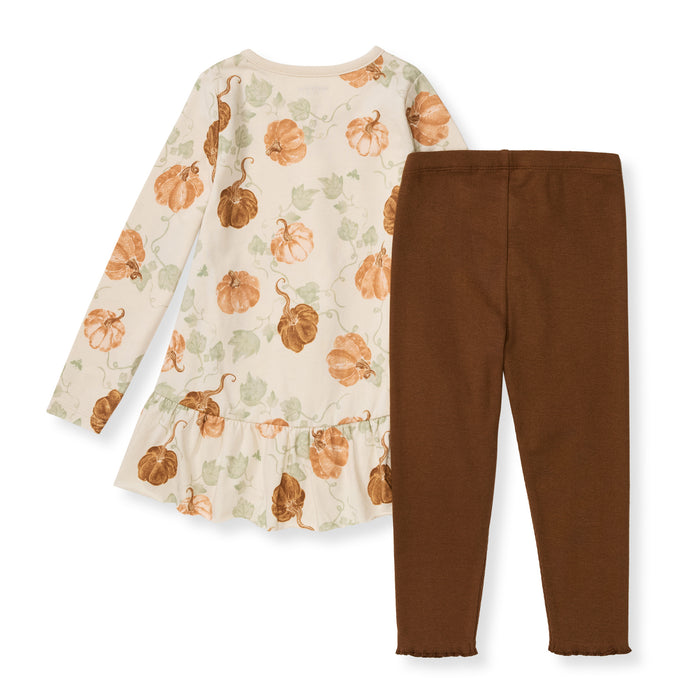 Burt's Bees Lovely Pumpkins 2 Piece Legging Set