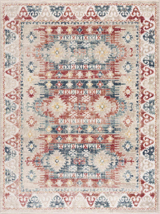 Hauteloom Bindi Blue & Rose Area Rug