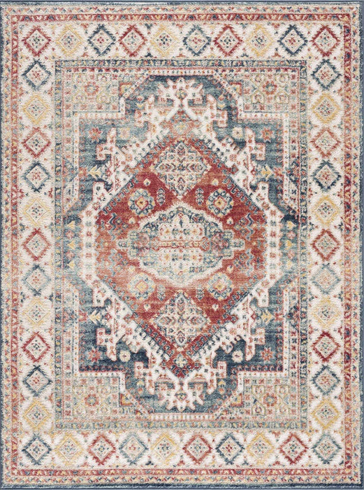 Hauteloom Brend Rust Medallion Area Rug