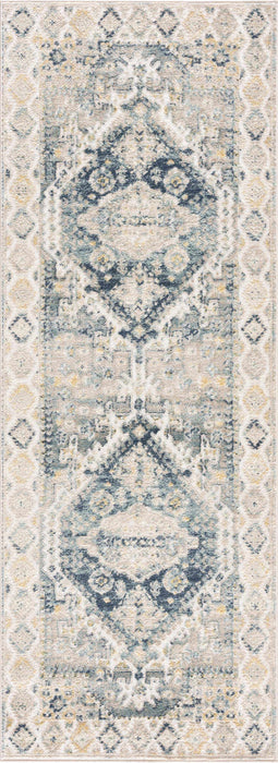 Hauteloom Brend Blue Medallion Area Rug