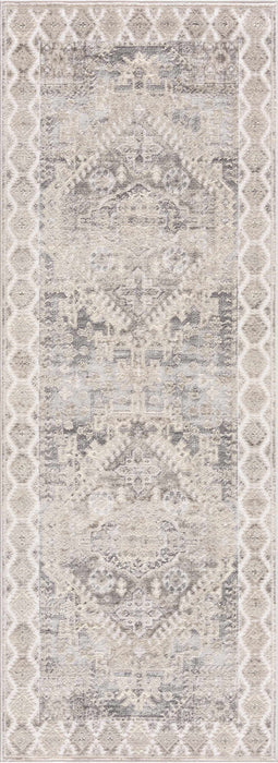 Hauteloom Brend Taupe Medallion Area Rug