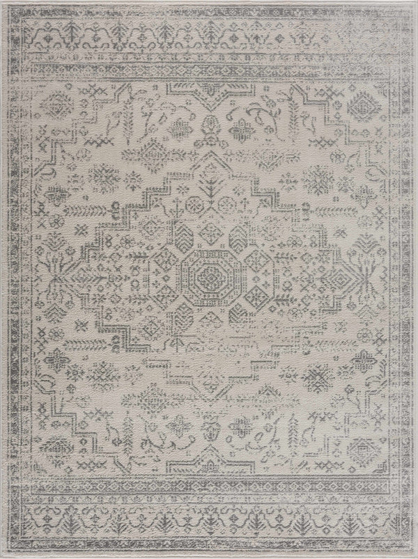 Hauteloom Tigried Ivory & Gray 2323 Area Rug