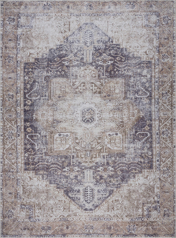 Hauteloom Beige Rosman Washable Area Rug