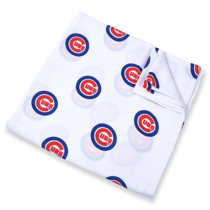 Three Little Anchors Chicago Cubs Swaddle Blanket