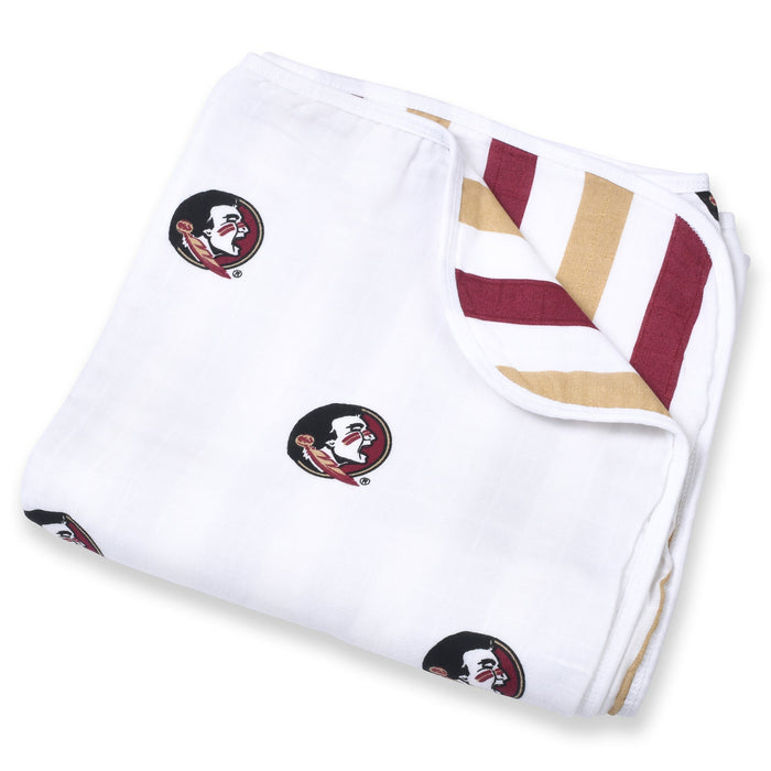 Three Little Anchors Florida State University Four Layer Muslin Blanket