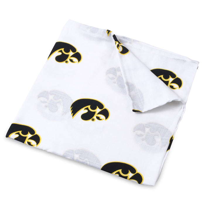 Three Little Anchors University Of Iowa Swaddle Blanket