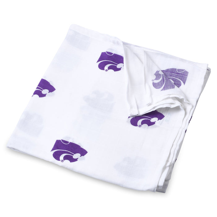 Three Little Anchors Kansas State University Swaddle Blanket