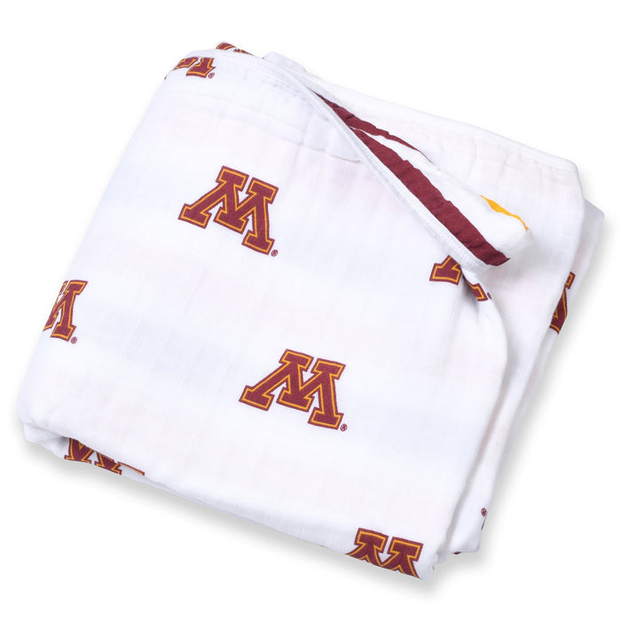 Three Little Anchors University of Minnesota Muslin Blanket