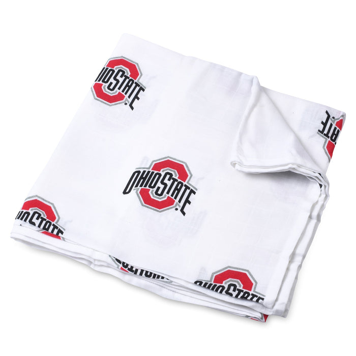 Three Little Anchors The Ohio State University Swaddle Blanket