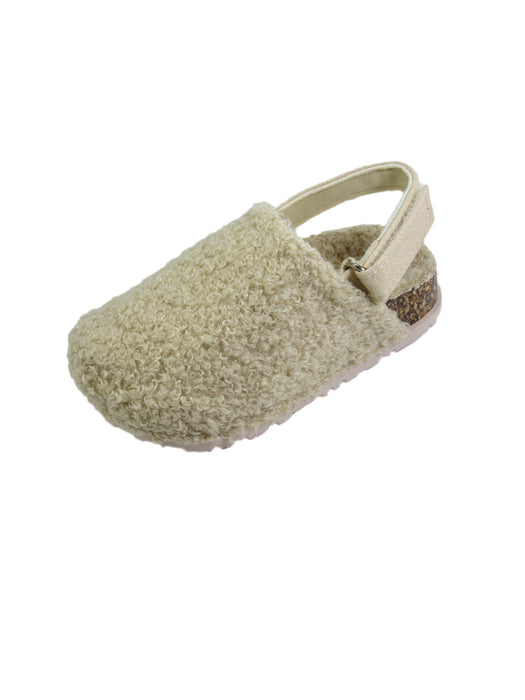 Stepping Stones First Steps Faux Sherpa Cork Clog in Cream