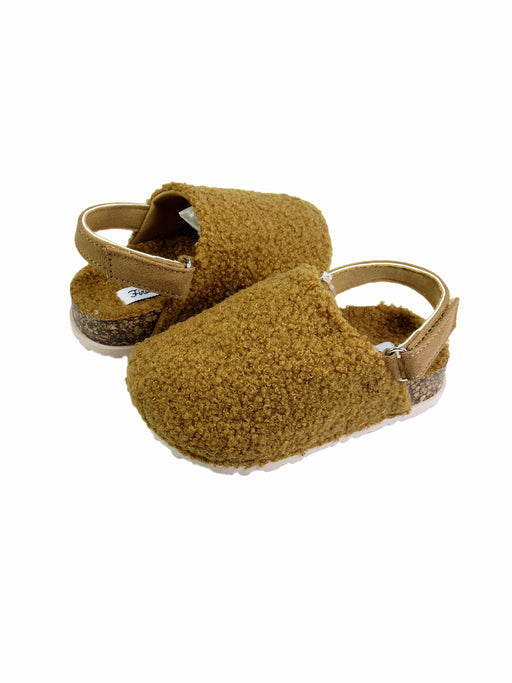 Stepping Stones First Steps Faux Sherpa Cork Clog in Brown