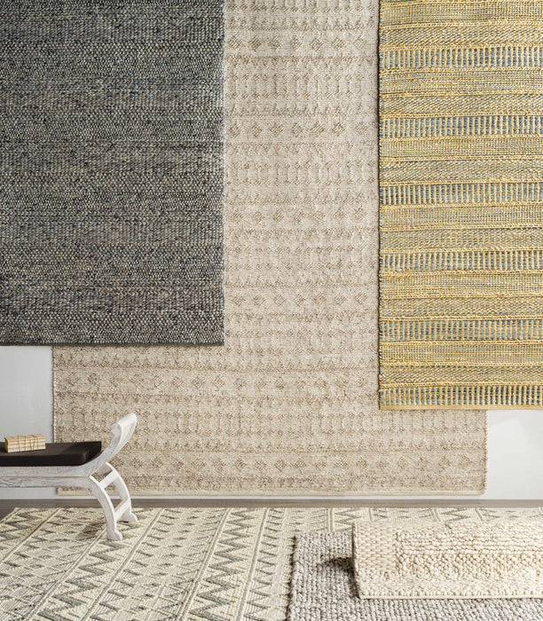 Hauteloom Whittington Gray&Cream Wool Rug - Clearance