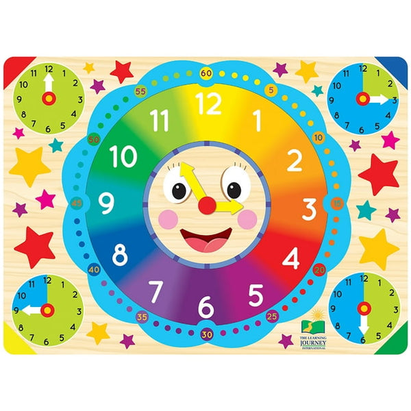 The Learning Journey Math Education Toys - Lift & Learn Clock Puzzle