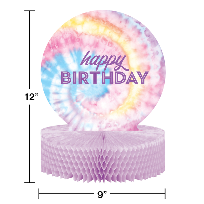 Party Decorations Tie Dye Party Happy Birthday Centerpiece