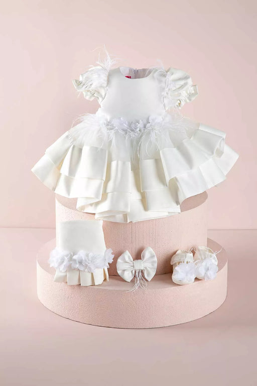 THA Dressing Tina White Baby Dress Set