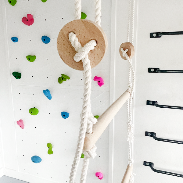 Project Playroom Wooden Double Trapeze