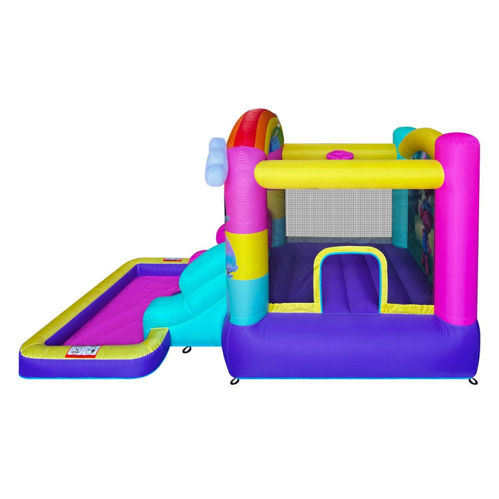 Funormous Trolls Bounce House Water Slide with Pool