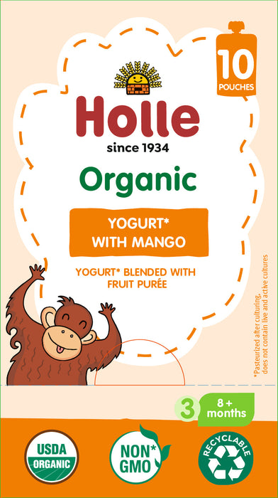 Holle Organic Yogurt Pouches - Mango